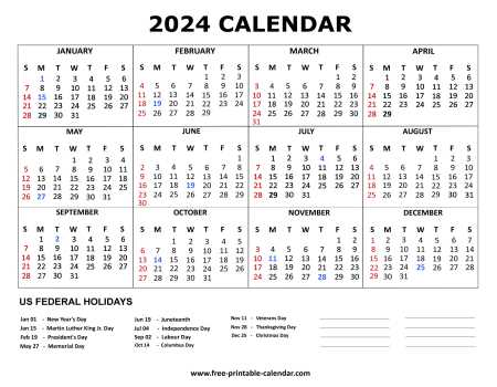 printable calendar templates free