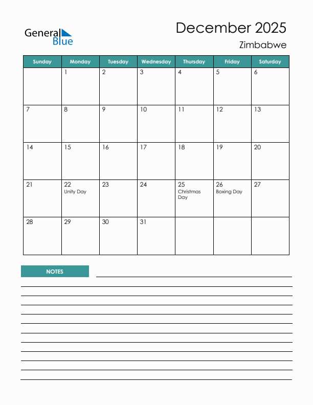 printable december 2025 calendar template