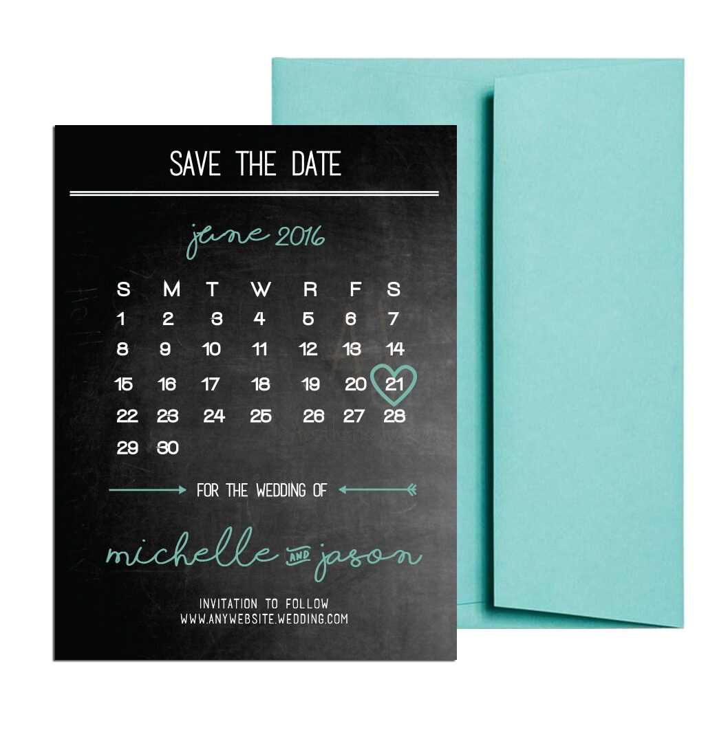 printable save the date calendar template