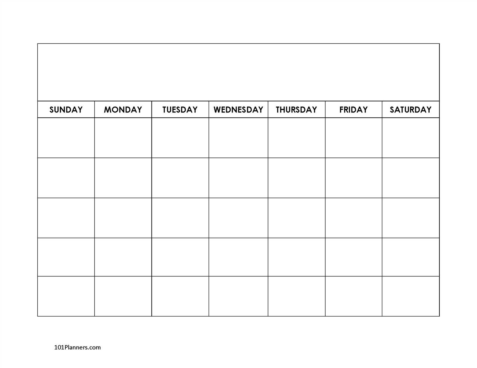 printable undated calendar template