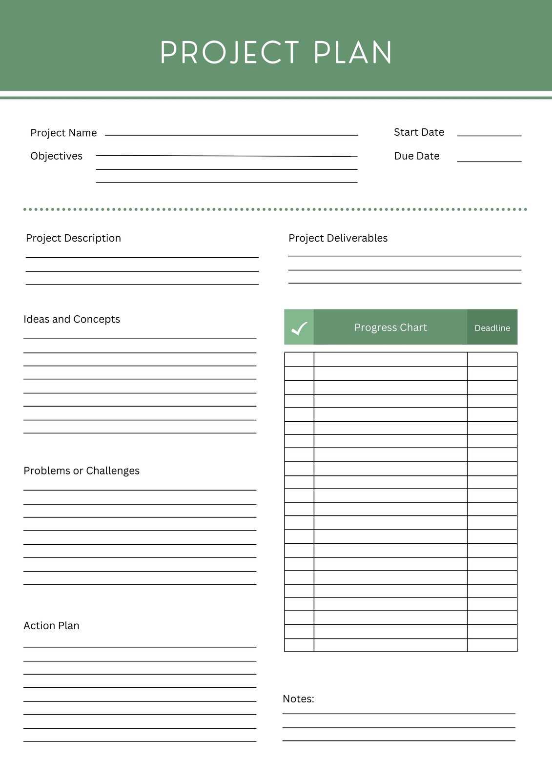 project deadline calendar template