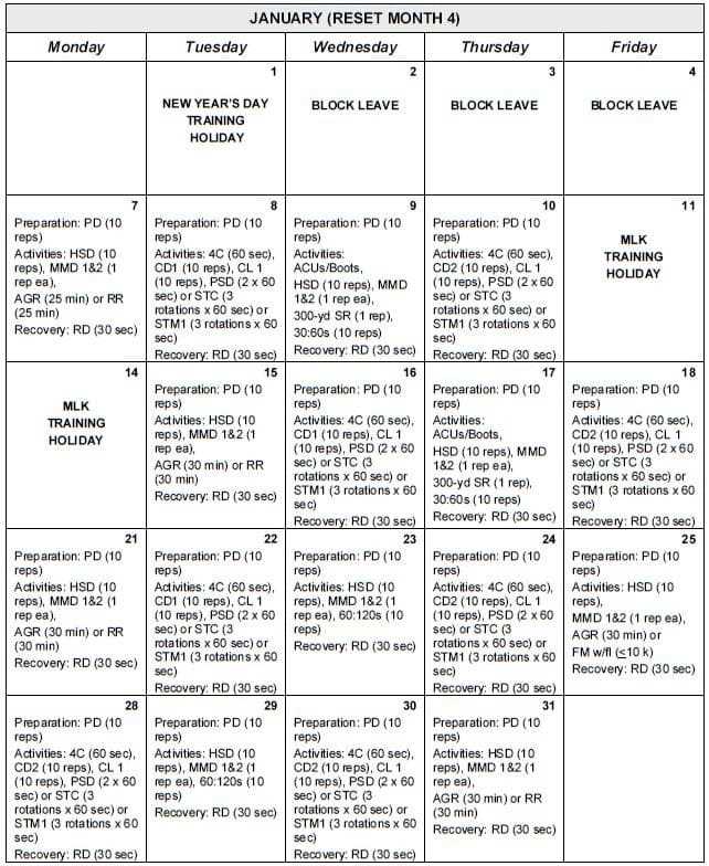 prt calendar template