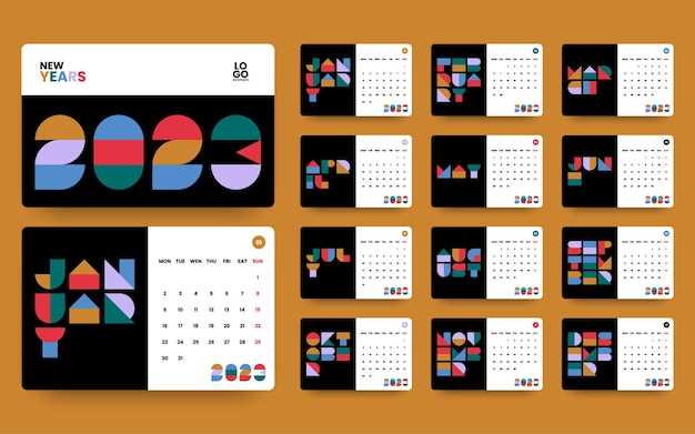 art calendar template