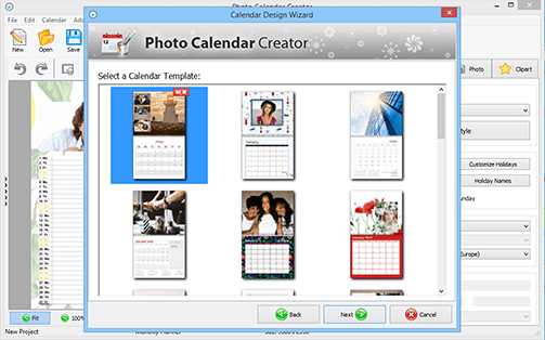 calendar creator template