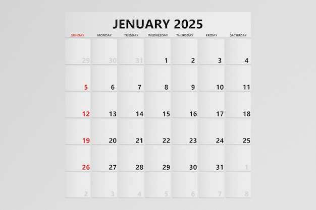 calendar 2025 january template