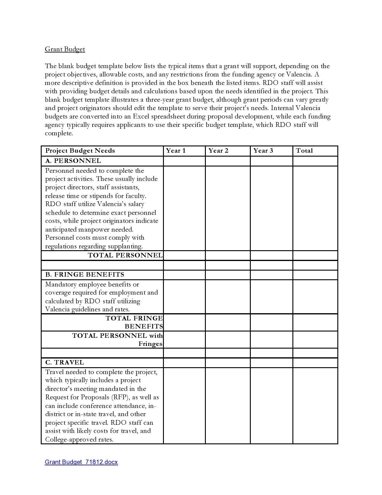 proposal calendar template