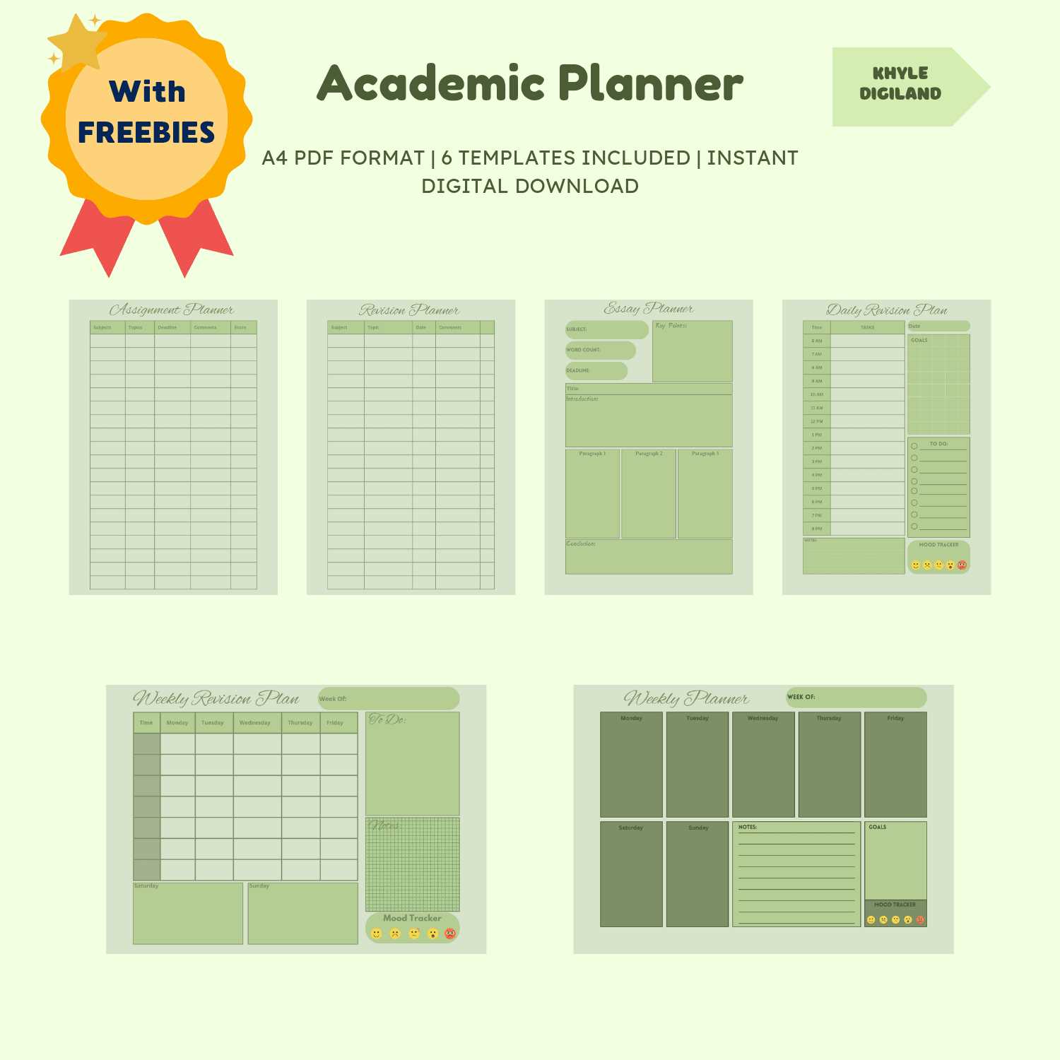 academic planning calendar template