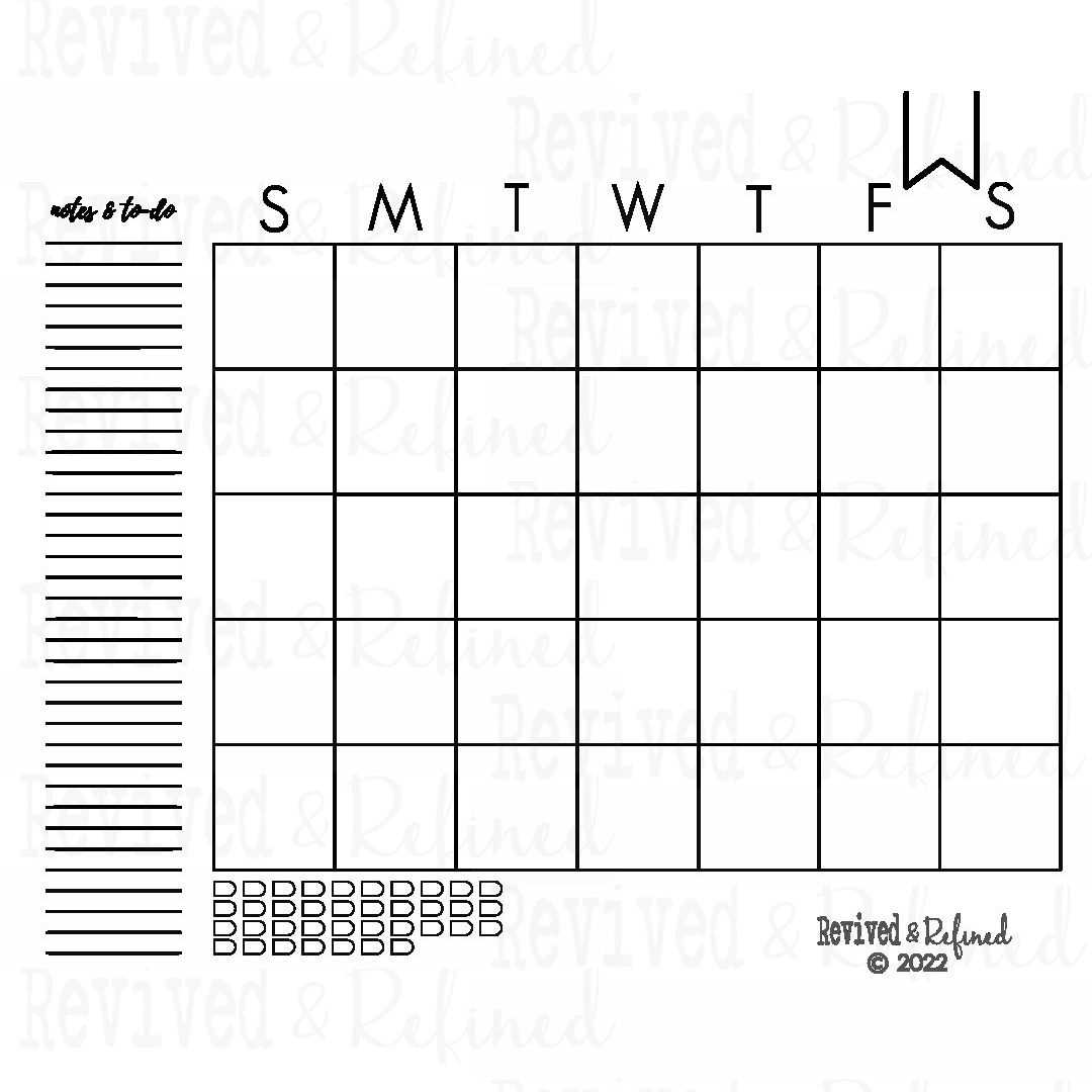 cricut template svg file calendar svg free