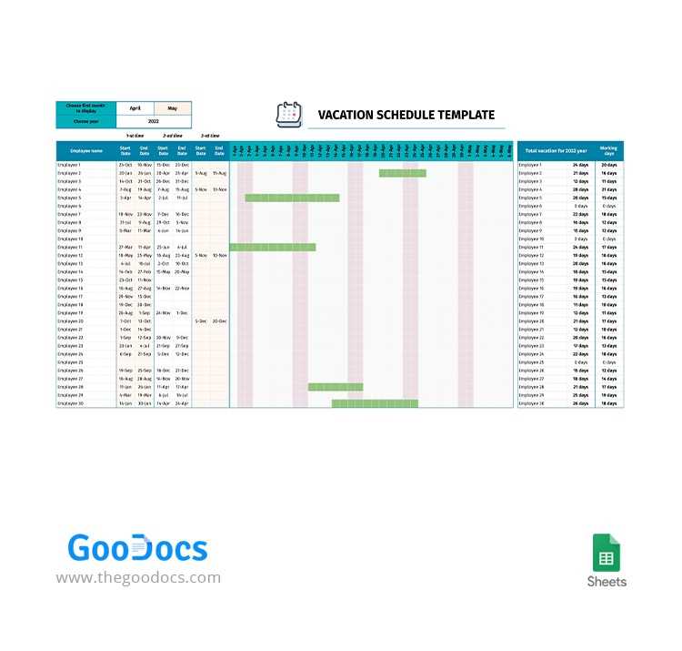 holiday coverage calendar template