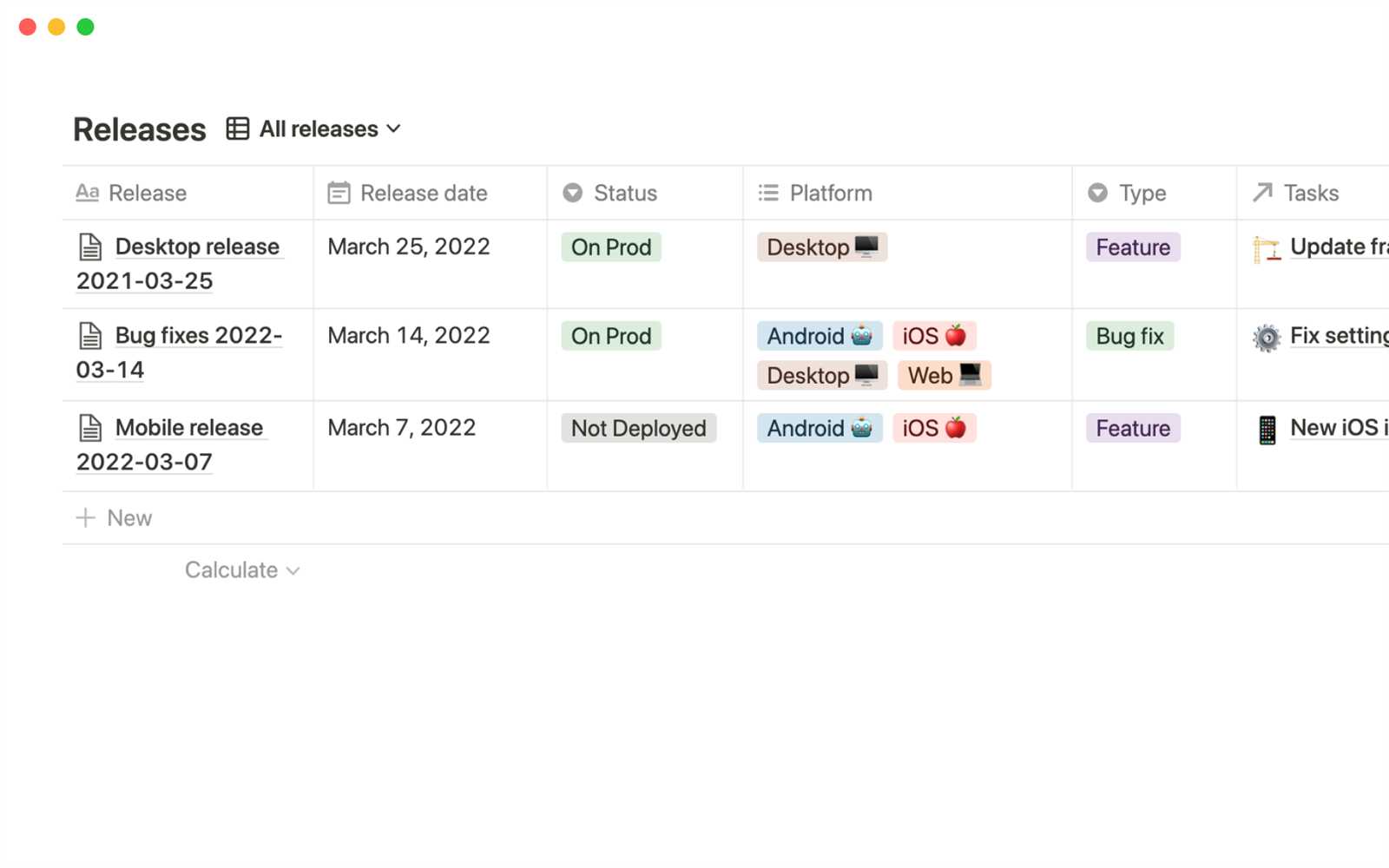 release management calendar template