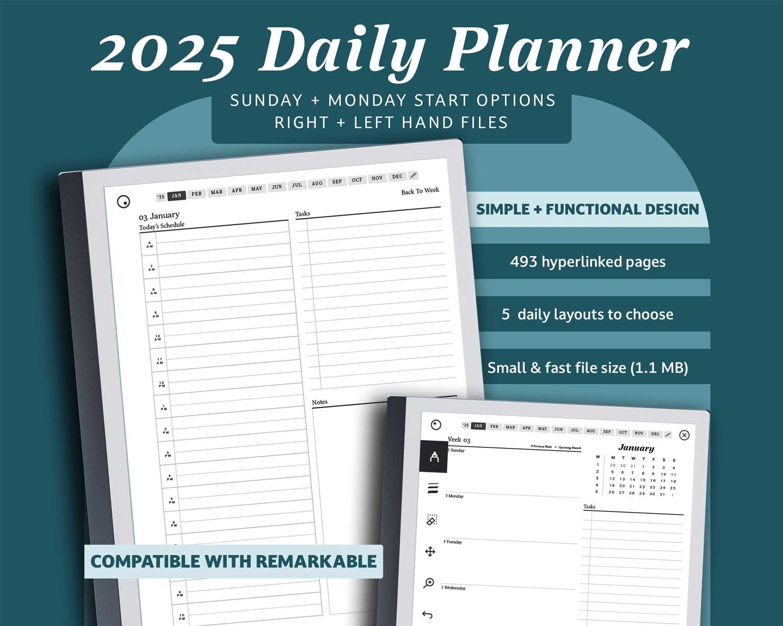 remarkable calendar template free