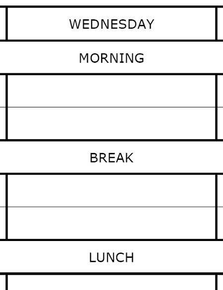 revision calendar template