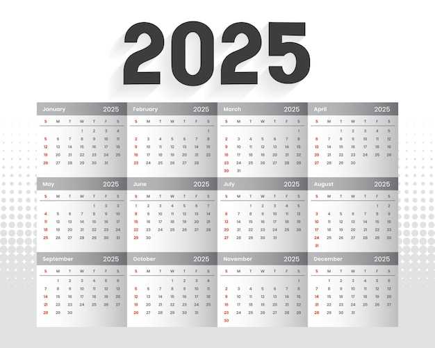 2025 monthly calendar template free