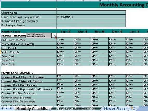 financial close calendar template