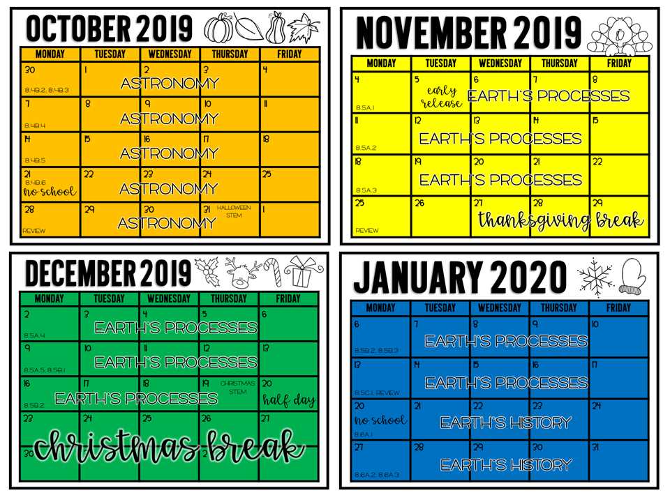 pacing calendar template