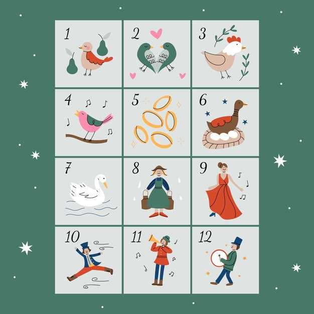 printable 12 days of christmas calendar template