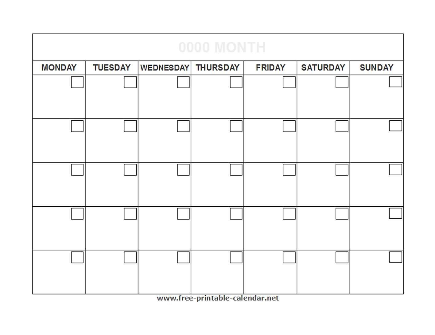 absentee calendar template