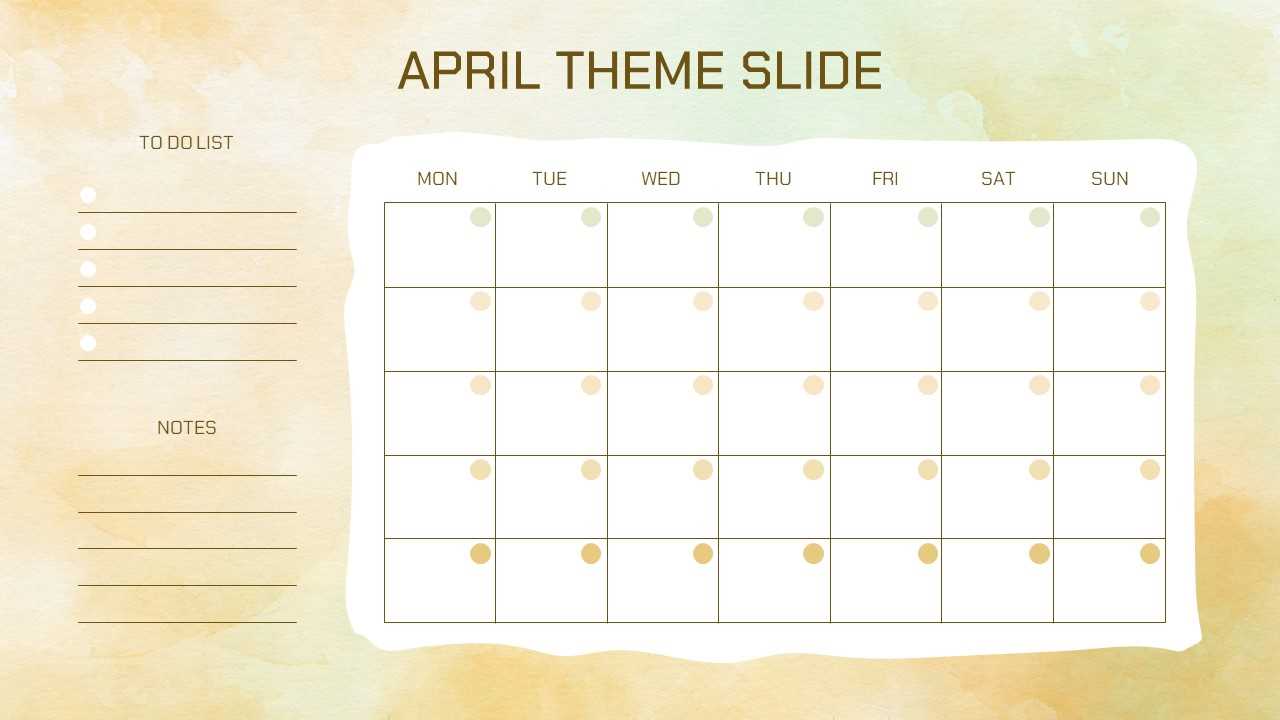 calendar powerpoint template