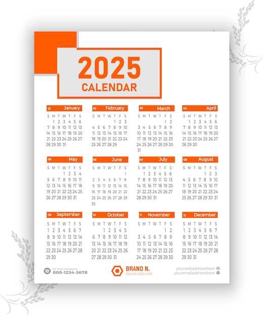 calendar illustrator template 2025