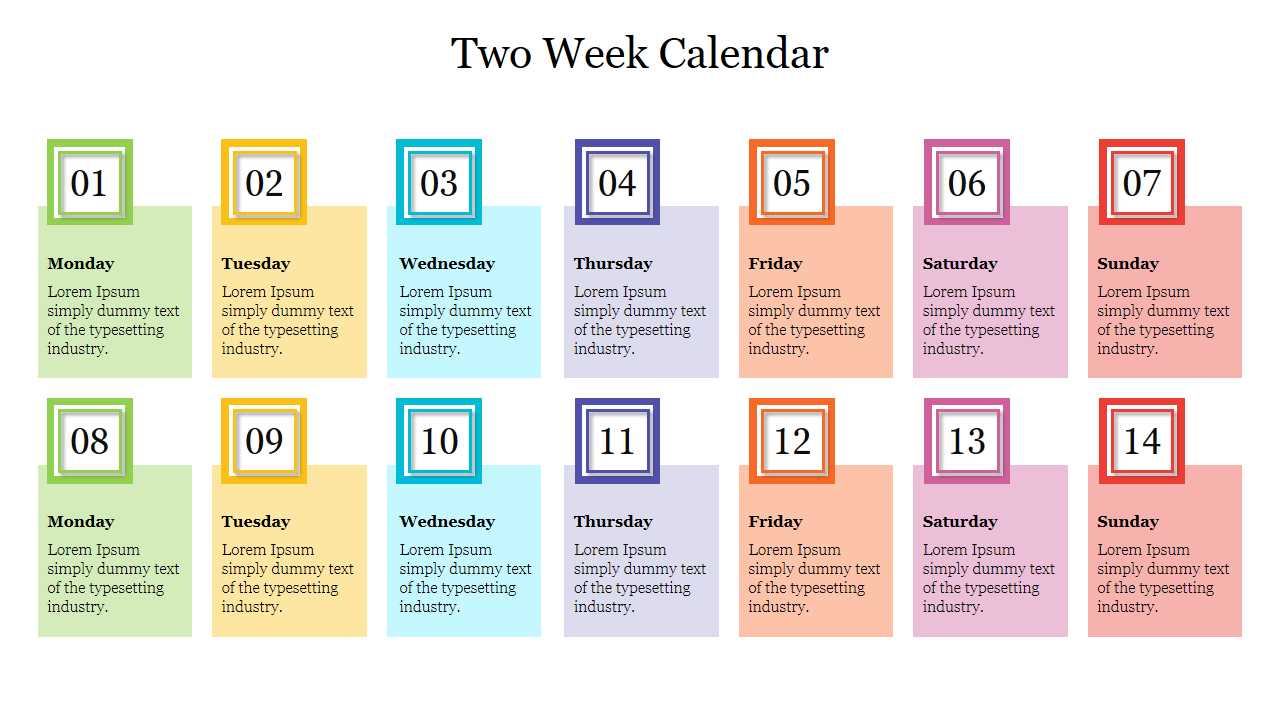 calendar presentation template