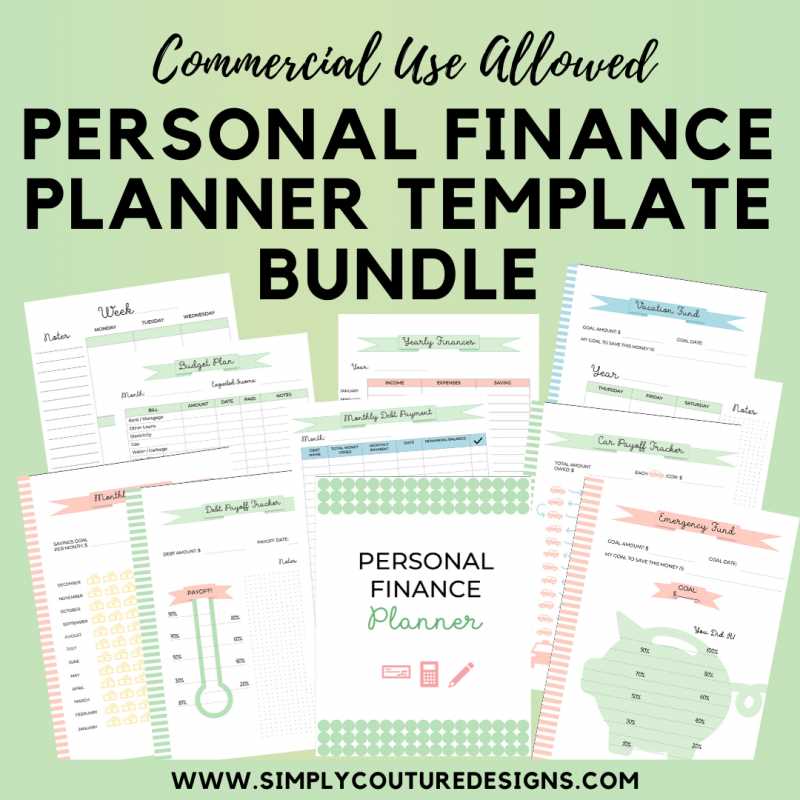 financial planning calendar template