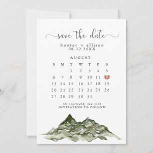 save the date calendar template