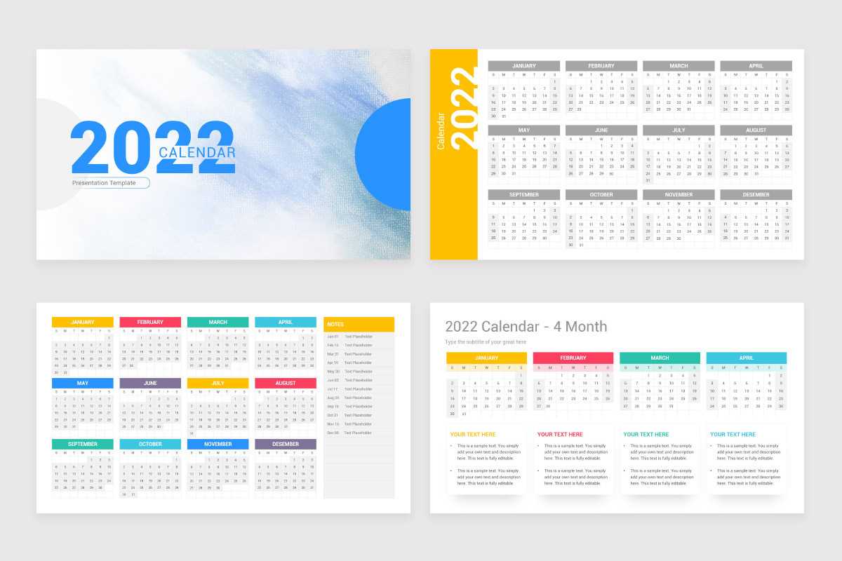 calendar template for keynote