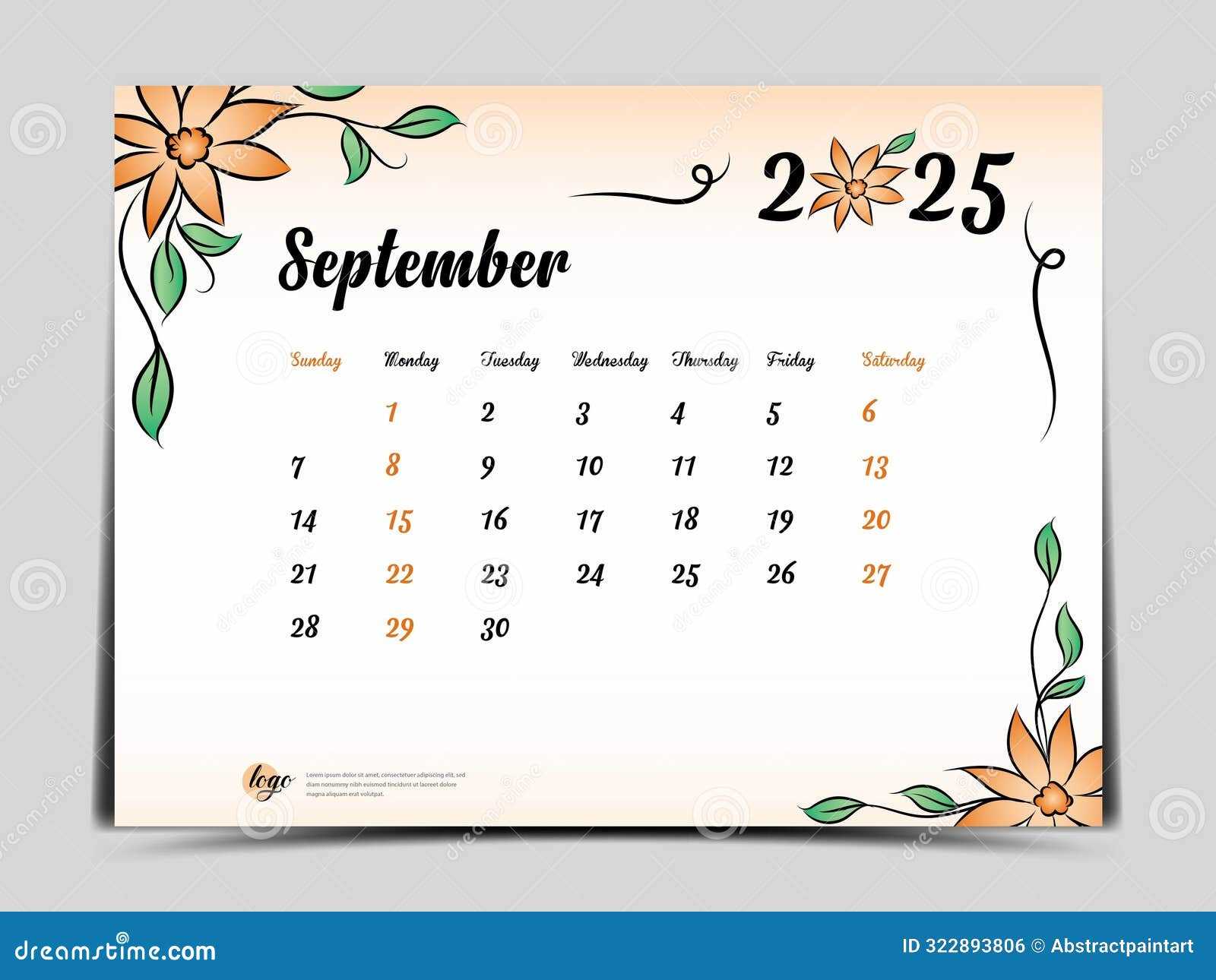 september calendar 2025 template