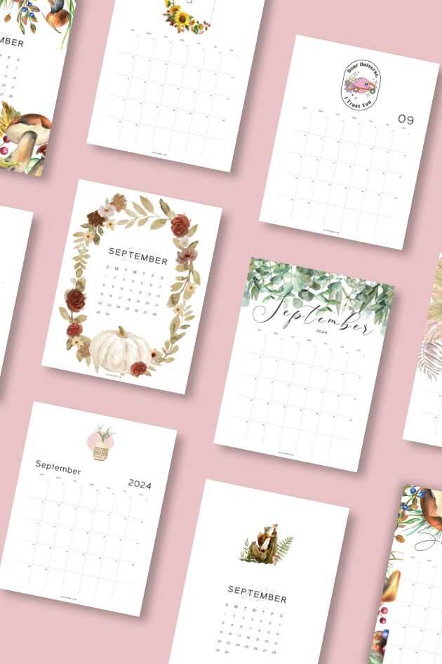 september calendar template