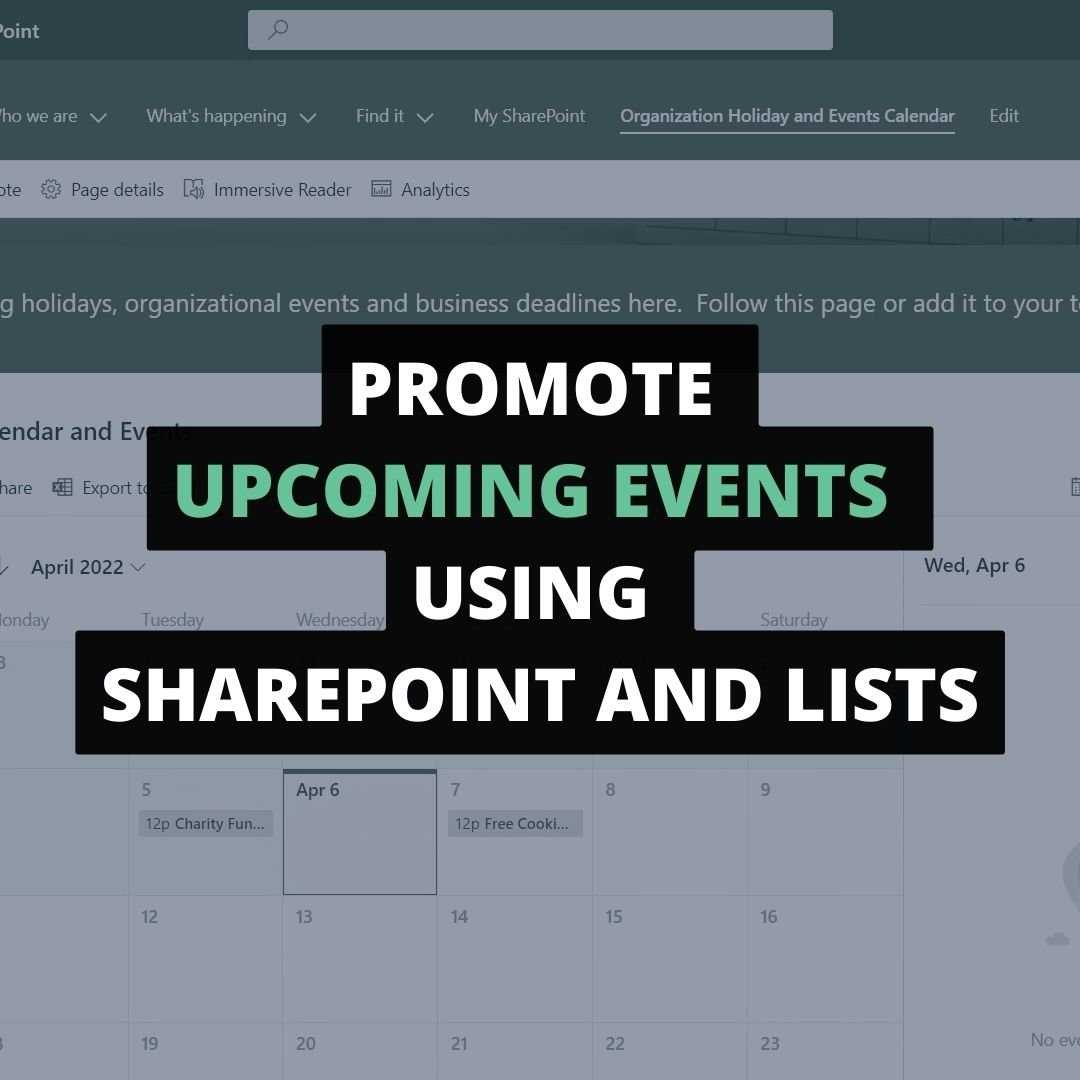 sharepoint calendar template