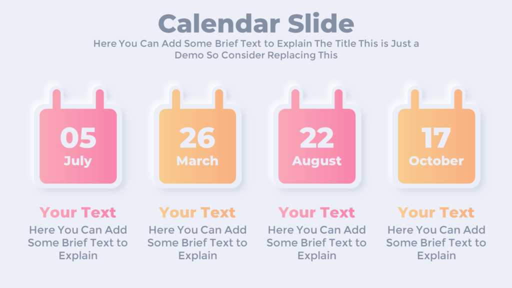 slides calendar template