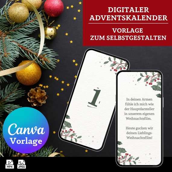 virtual advent calendar template