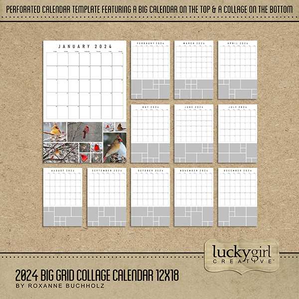 oversized calendar template