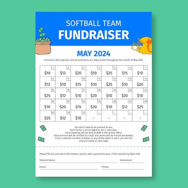 softball calendar template