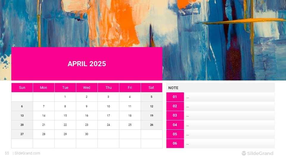 spring 2025 calendar template