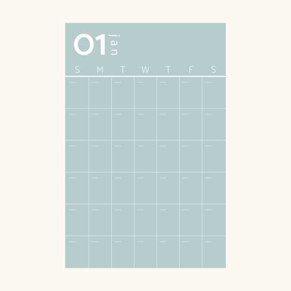 square calendar template