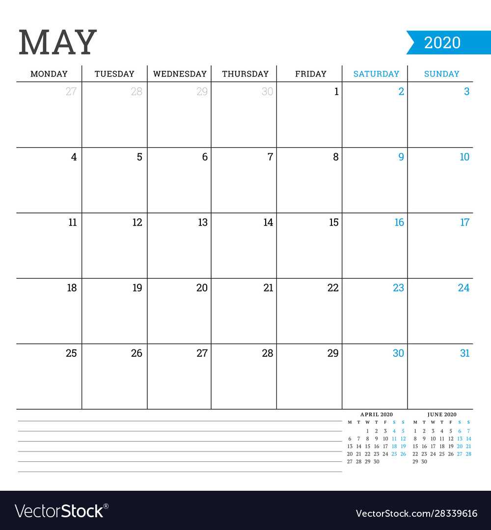 square calendar template