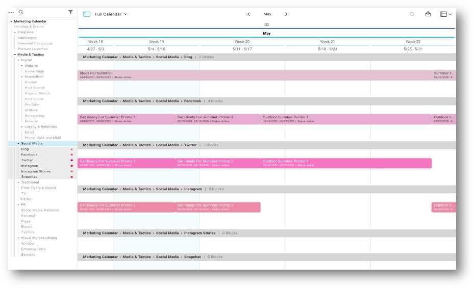 strategic calendar template