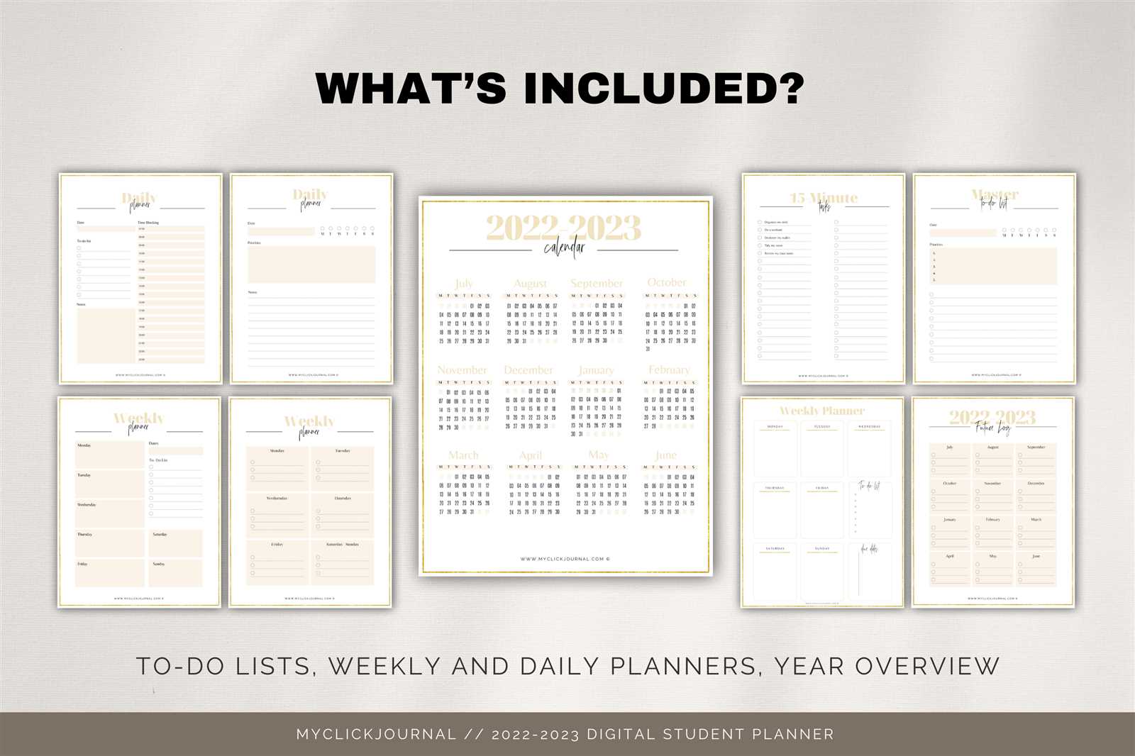 student monthly calendar template