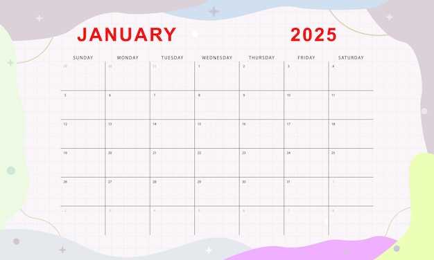 summer calendar template 2025