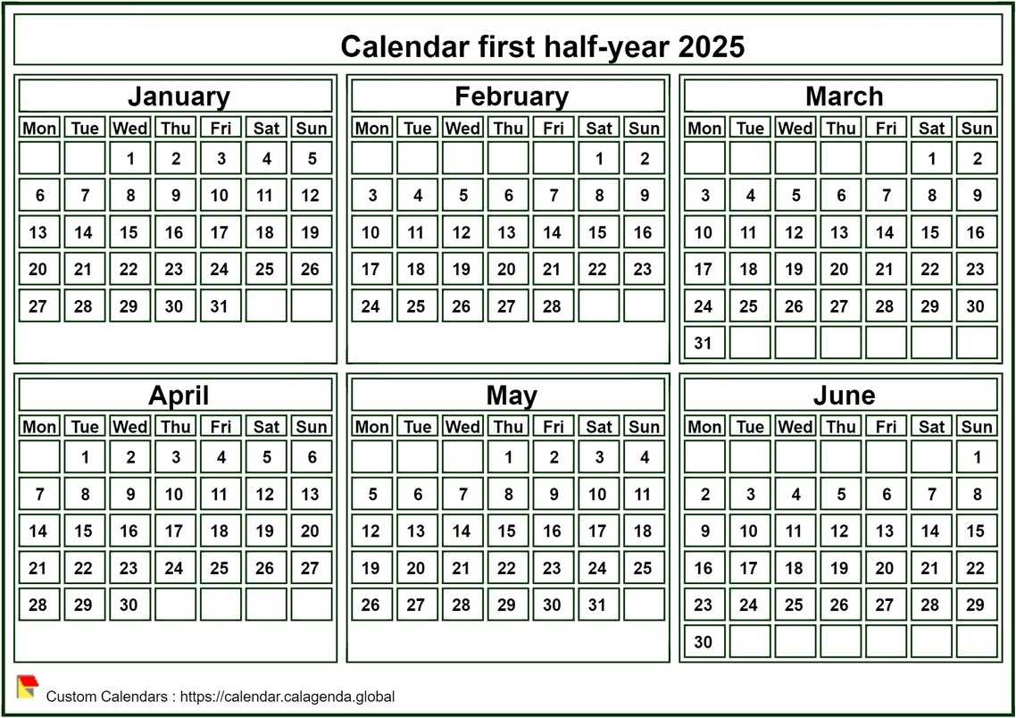 pocket calendar template 2025