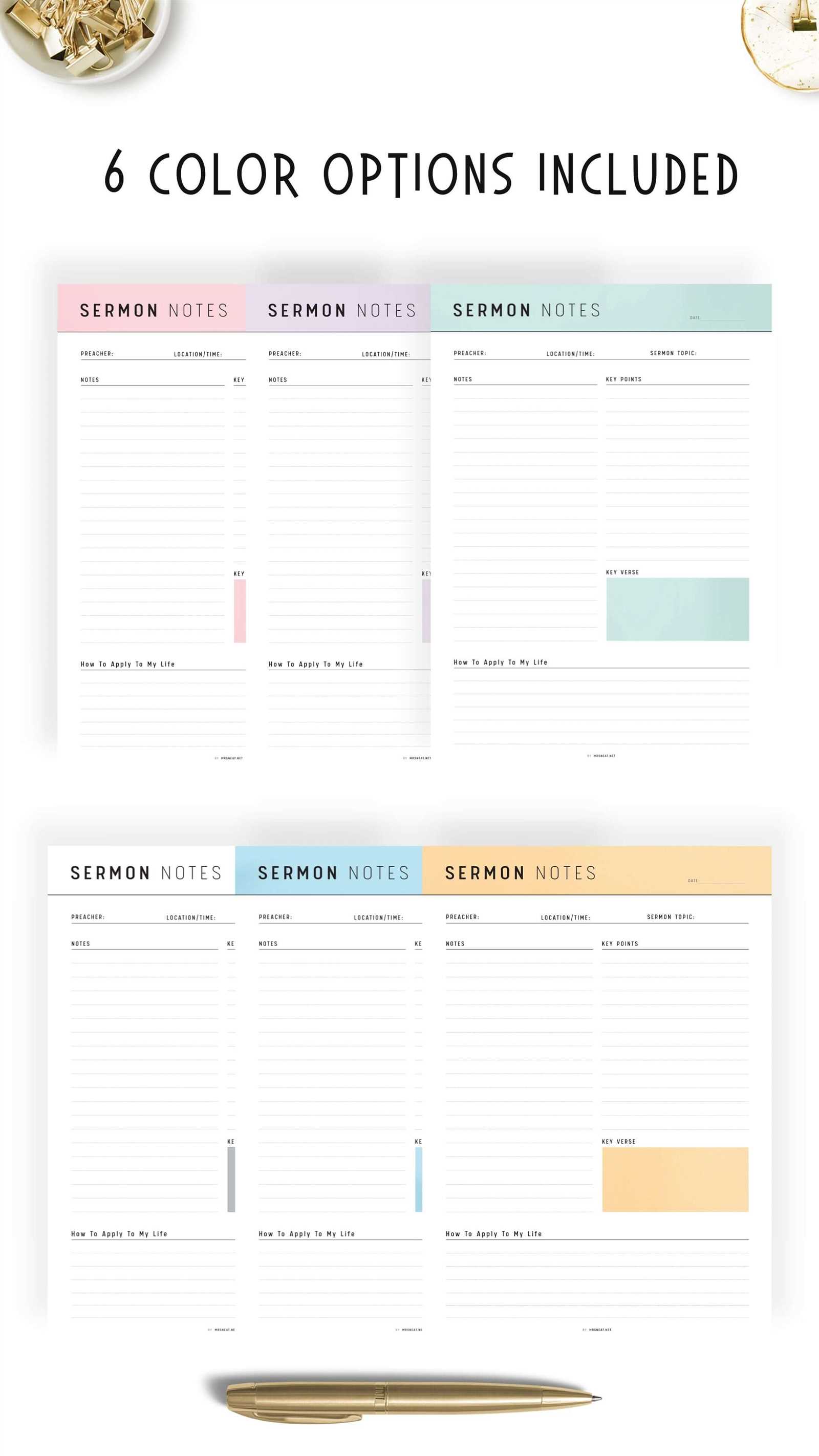 sermon planning calendar template