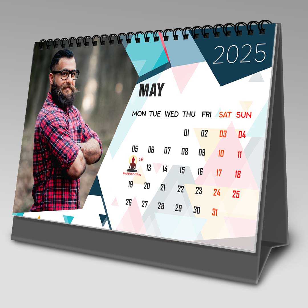 table top calendar template