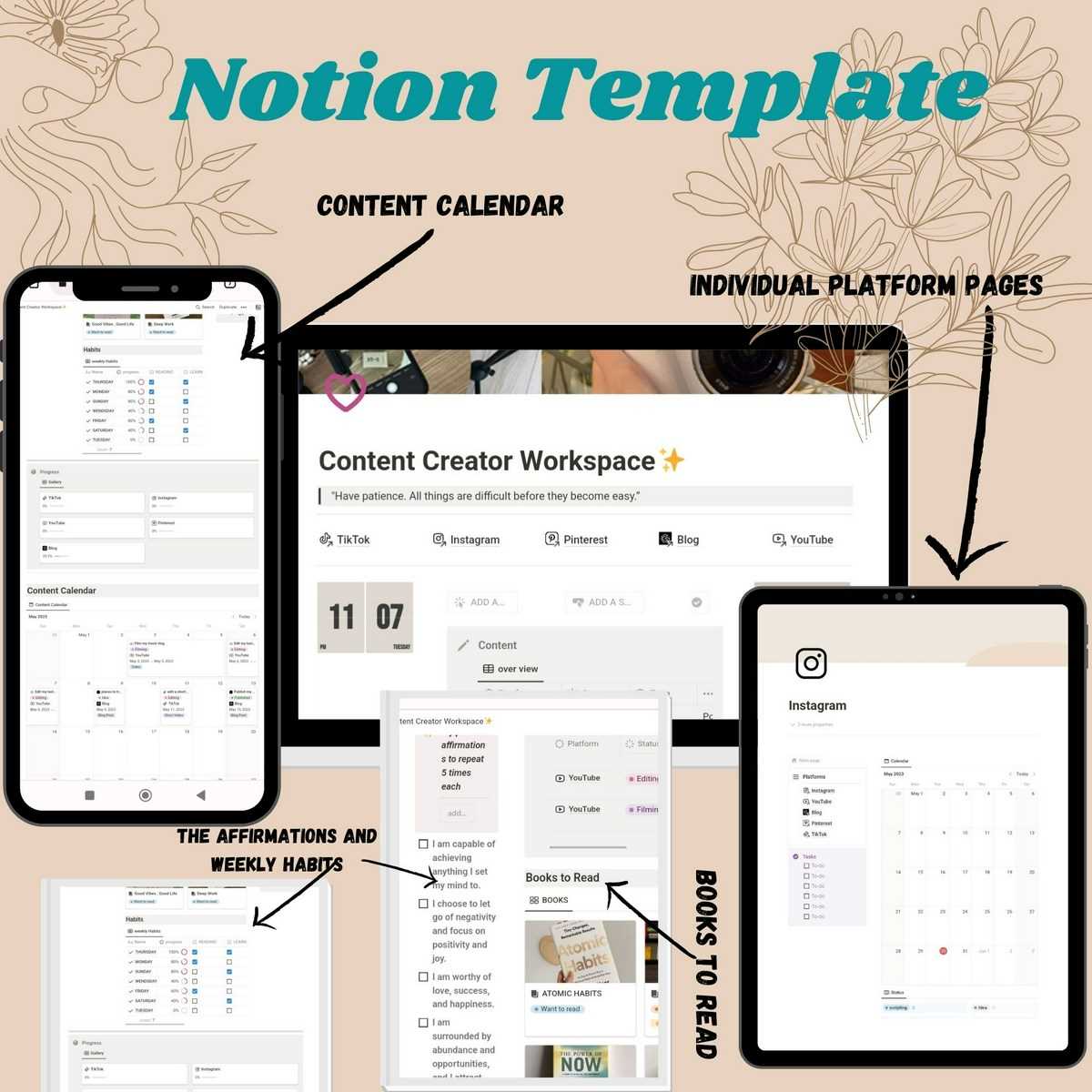 best notion calendar templates