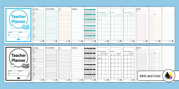 teacher calendar template