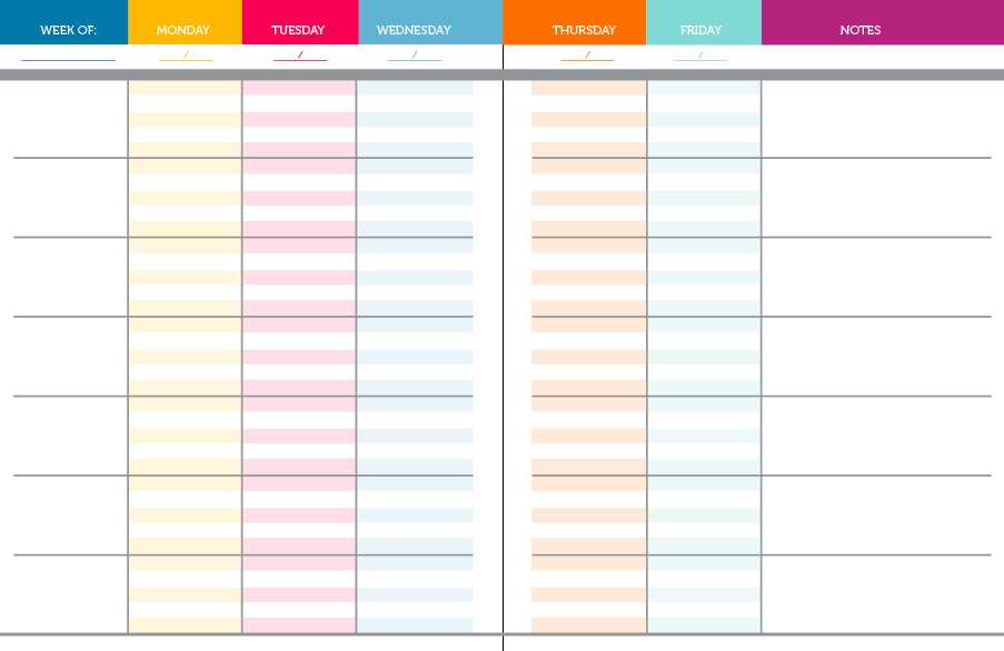 teacher lesson plan calendar template