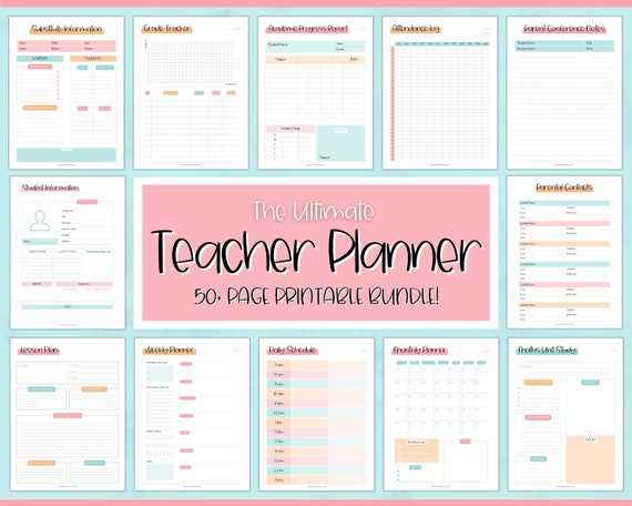 teacher planning calendar template