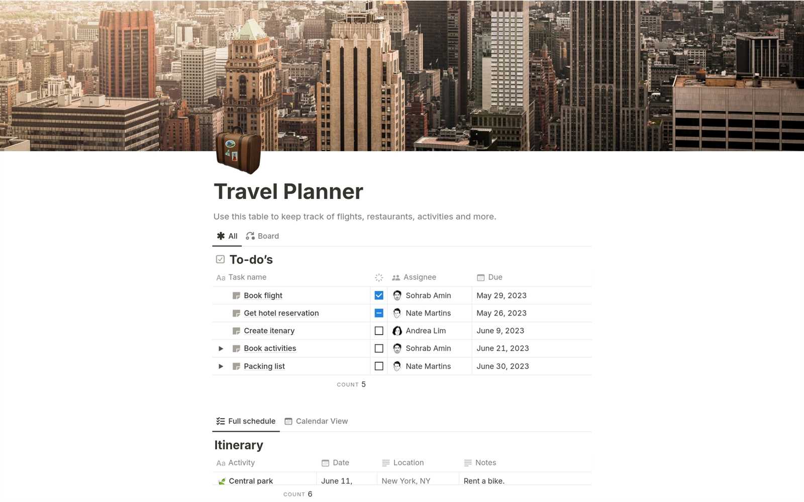 team travel calendar template