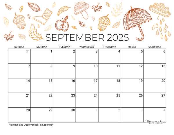 template for september 2025 calendar