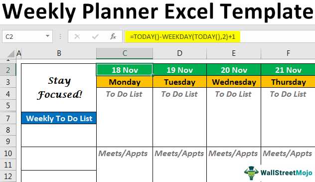 template weekly calendar